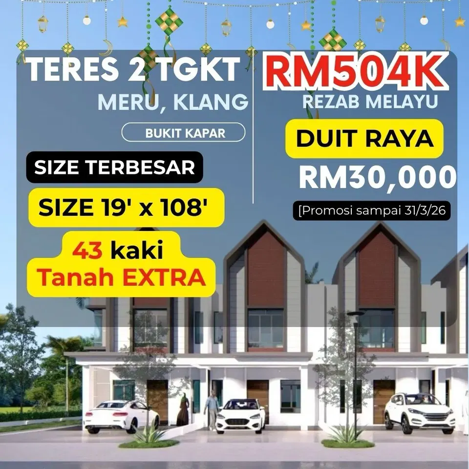 Meru Klang | Teres 2 Tgkt | RM504k
