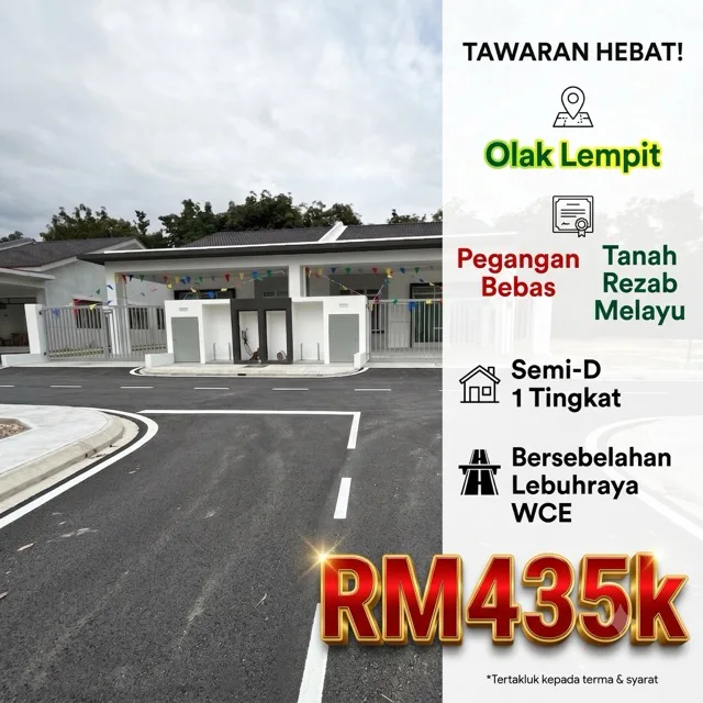Olak Lempit | SemiD 1 Tgkt | RM435k