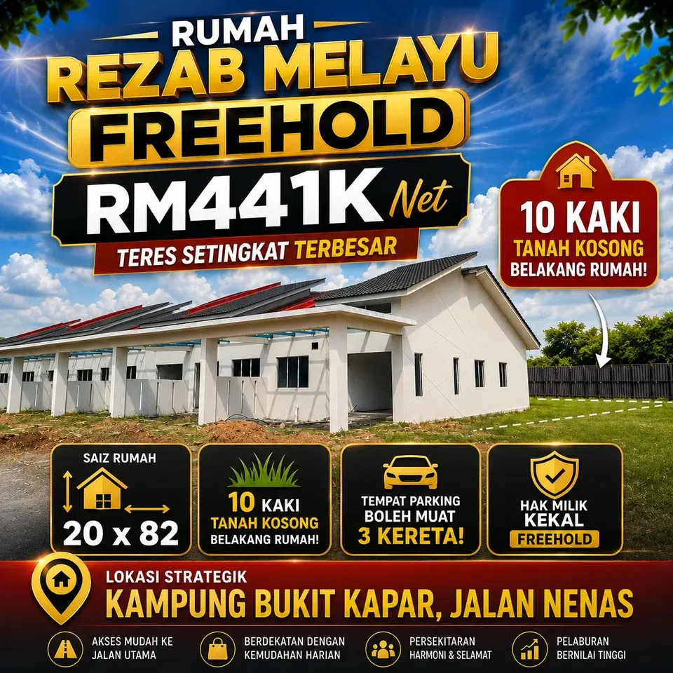 Meru Klang • Teres 1 Tgkt • RM441k