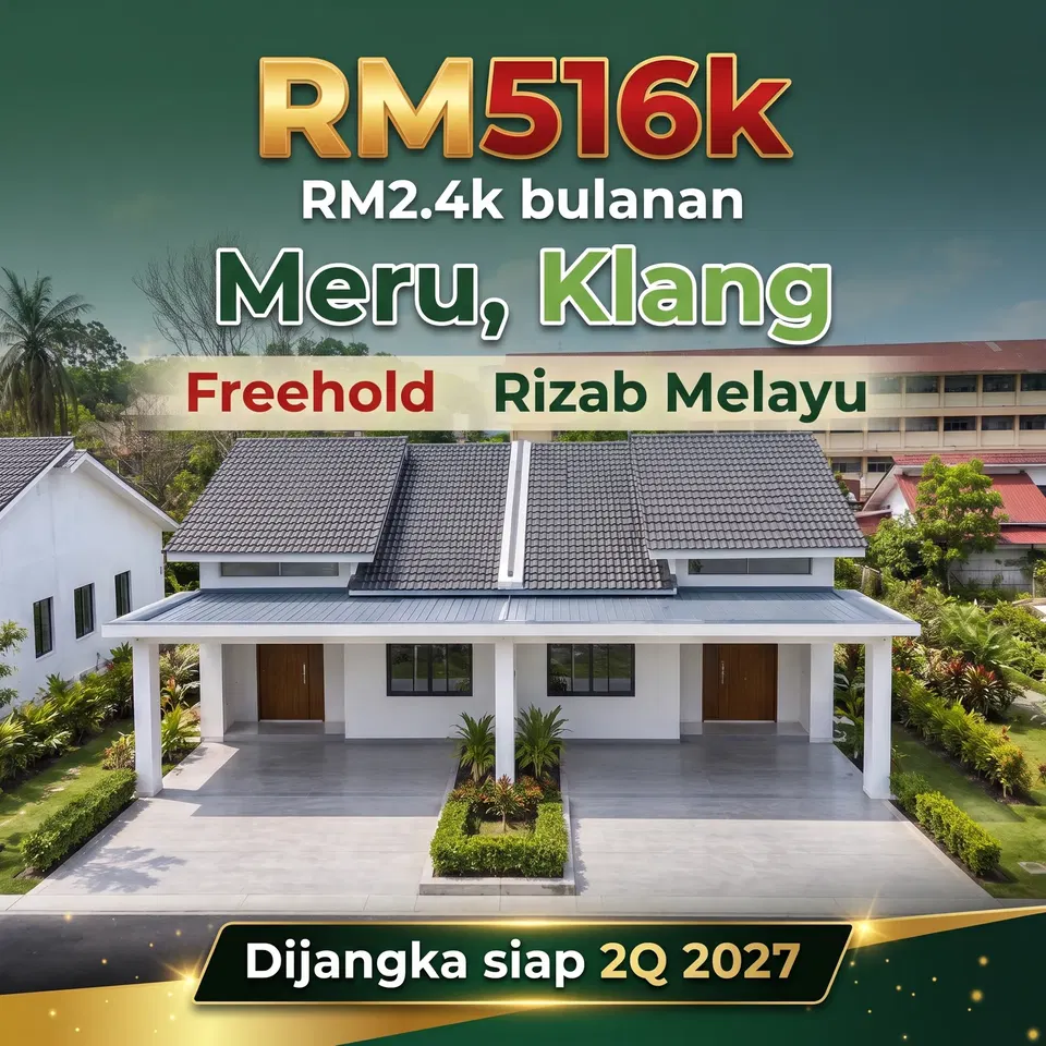 Meru•Klang | SemiD 1 Tgkt | RM516k
