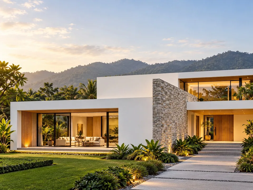 Illustrative contemporary residence