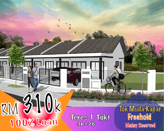 RM310k• Teres 1 Tgkt • Tok Muda @ Kapar