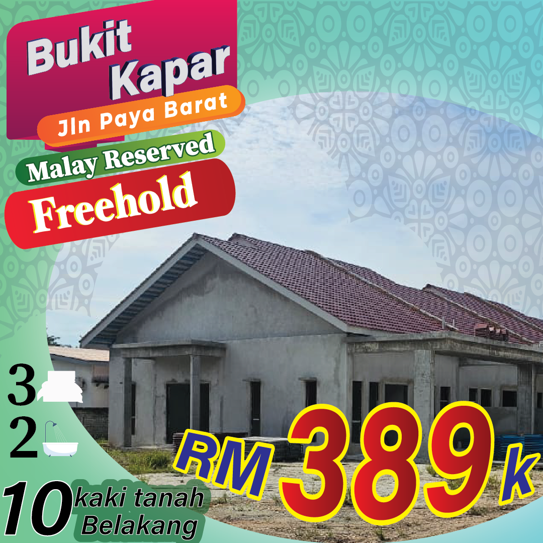 Teres 1 Tingkat Bukit Kapar RM389k