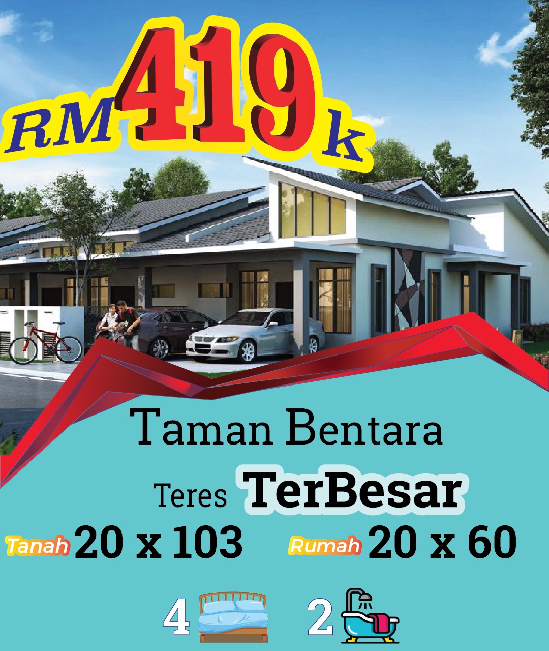 Teres Terbesar Tmn Bentara RM419k